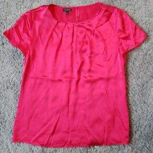 Talbots Magenta Silk Top